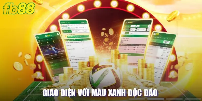 Giao diện thiết kế với game màu xanh lạ mắt