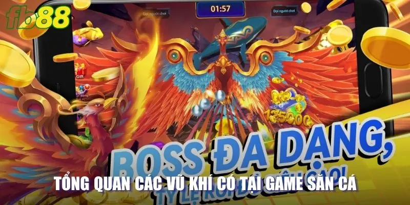 Tổng quan các vũ khí có tại game săn cá 